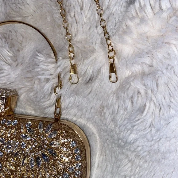 GOLDEN GLITZ AND CRYSTAL 3WAY CLUTCH - Picture 9 of 10